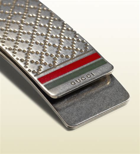 gucci sterling silver money clip|money clipper wallet gucci.